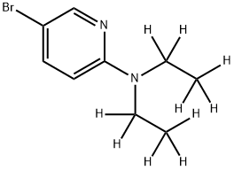 3-Bromo-6-(diethylamino-d10)-pyridine Struktur