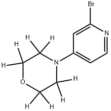 2-Bromo-4-(morpholino-d8)-pyridine Struktur