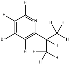 4-Bromo-2-(iso-propyl)pyridine-d10 Struktur