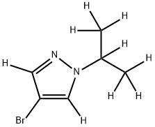 4-Bromo-1-(iso-propyl)pyrazole-d9 Struktur