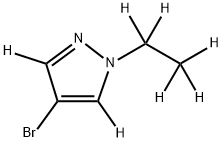 4-Bromo-1-(ethyl)pyrazole-d7 Struktur