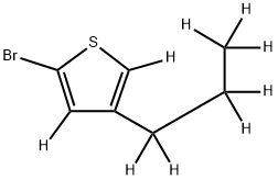 2-Bromo-4-(n-propyl)thiophene-d9 Struktur