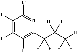 2-Bromo-6-(n-propyl)pyridine-d10 Struktur