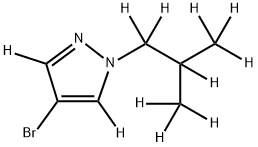 4-Bromo-1-(iso-butyl)pyrazole-d11 Struktur