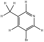 3-Bromo-5-methylpyridine-d6 Struktur