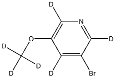 3-Bromo-5-methoxypyridine-d6 Struktur