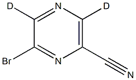 2-Bromo-6-cyanopyrazine-d2 Struktur