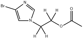 4-Bromo-1-[(2-Acetoxy)ethyl-d4]-imidazole Struktur