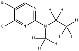 5-Bromo-4-chloro-2-(methylethylamino-d8)-pyrimidine Struktur