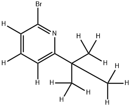 2-Bromo-6-(tert-butyl)pyridine-d12 Struktur