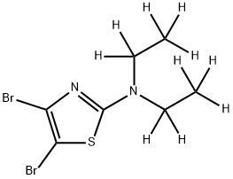 4,5-Dibromo-2-(diethylamino-d10)-thiazole Struktur