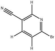 2-Bromo-5-cyanopyridine-d3 Struktur