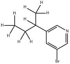 3-Bromo-5-(sec-butyl-d9)-pyridine Struktur