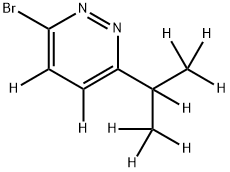 3-Bromo-6-(iso-propyl)pyridazine-d9 Struktur