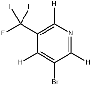 3-Bromo-5-trifluoromethylpyridine-d3 Struktur