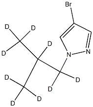 4-Bromo-1-(iso-butyl-d9)-pyrazole Struktur