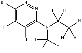 3-Bromo-6-(methylethylamino)pyridazine-d10 Struktur