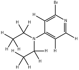 2-Bromo-4-(diethylamino)pyridine-d13 Struktur