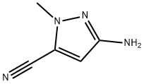 3-amino-1-methyl-1H-pyrazole-5-carbonitrile Struktur