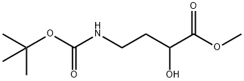 Methyl 4-(Boc-amino)-2-hydroxybutanoate Struktur