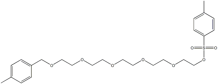 3,6,9,12,15-pentaoxahexadecan-1-ol,16-(4-methylphenyl)-,1-(4-methylbenzenesulfonate) Struktur