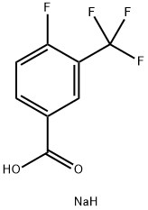 sodium 4-fluoro-3-(trifluoromethyl)benzoate Struktur