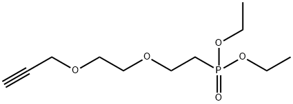 [2-(2-Prop-2-ynyloxyethoxy)-ethyl]-phosphonic acid diethyl ester Struktur