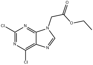 ETHYL 2-(2,6-DICHLORO-9H-PURIN-9-YL)ACETATE Struktur