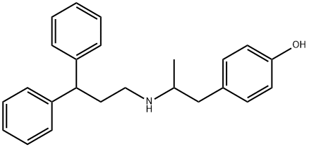 Phenol, 4-[2-[(3,3-diphenylpropyl)amino]propyl]- Struktur