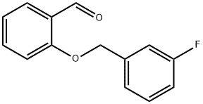 2-[(3-fluorophenyl)methoxy]benzaldehyde Struktur