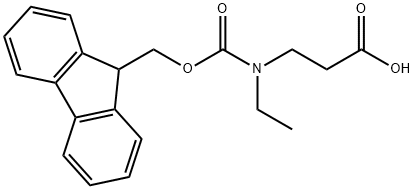 3-[ethyl({[(9H-fluoren-9-yl)methoxy]carbonyl})amino]propanoic acid Struktur