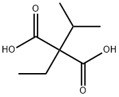 Propanedioic acid, 2-ethyl-2-(1-methylethyl)- Struktur