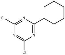 2,4-Dichloro-6-cyclohexyl-1,3,5-triazine Struktur