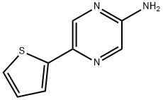 2-Amino-5-(2-thienyl)pyrazine Struktur