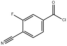 4-Cyano-3-fluorobenzoyl chloride Struktur