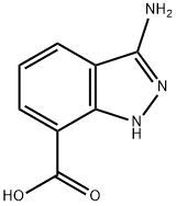 3-amino-1H-indazole-7-carboxylic acid Struktur