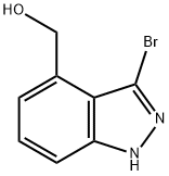 (3-bromo-1H-indazol-4-yl)methanol Struktur