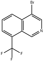 4-bromo-8-(trifluoromethyl)isoquinoline Struktur