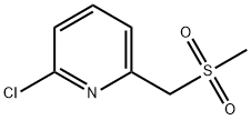 2-chloro-6-(methanesulfonylmethyl)pyridine Struktur