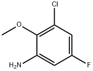 3-Chloro-5-fluoro-2-methoxyaniline Struktur