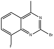 2-bromo-8-fluoro-4-methylquinazoline Struktur