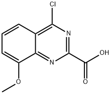 4-chloro-8-methoxyquinazoline-2-carboxylic acid Struktur