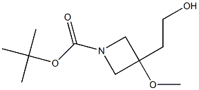 tert-butyl 3-(2-hydroxyethyl)-3-methoxyazetidine-1-carboxylate Struktur