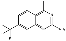 4-methyl-7-(trifluoromethyl)quinazolin-2-amine Struktur