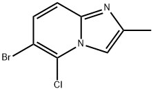 6-bromo-5-chloro-2-methylimidazo[1,2-a]pyridine Struktur