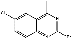 2-bromo-6-chloro-4-methylquinazoline Struktur