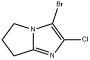 3-bromo-2-chloro-5H,6H,7H-pyrrolo[1,2-a]imidazole Struktur