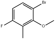 1-Bromo-4-fluoro-2-methoxy-3-methylbenzene Struktur