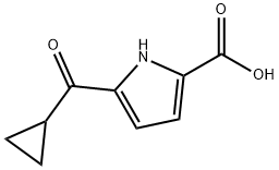 5-(cyclopropanecarbonyl)-1H-pyrrole-2-carboxylic acid Struktur