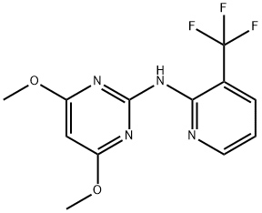 4,6-Dimethoxy-N-[3-(trifluoromethyl)-2-pyridinyl]-2-pyrimidinamine Struktur